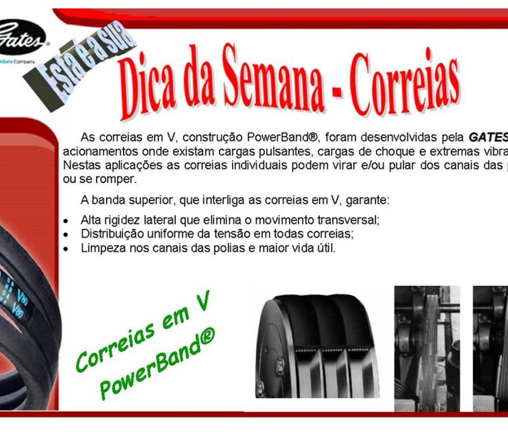 Dicas Correias PowerBand