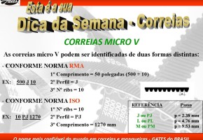 Identificando Correias Micro V